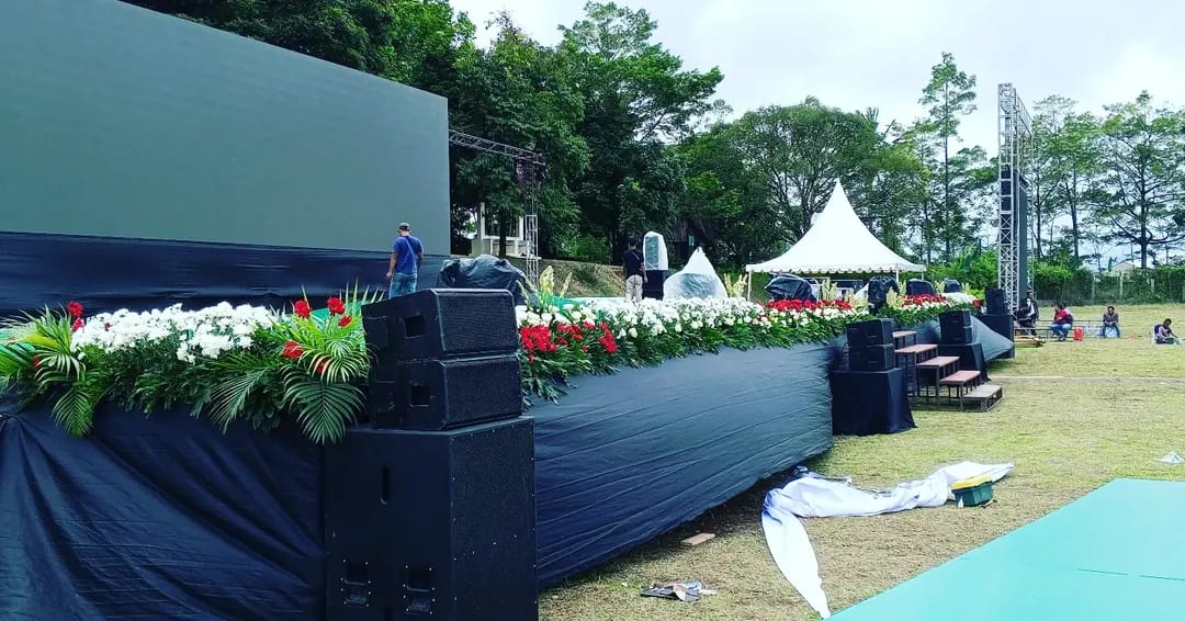 Dekorasi venue outdoor